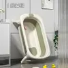 Cubeta plegable para niños, cubeta para baño de bebé, bañera plegable para bebé, se puede sentar y acostar, traje para el hogar, plástico blando para baño