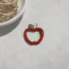 Chaveiro Colorido de Maçã com Fecho de Mola Simples Abertura Argola de Mola DIY Acessório de Celular Peças de Chaveiro