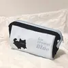 Estuche para Lápices Grande de Gato Estilo Little Red Book, Caja de Papelería Portátil Linda con Corazón de Niña, Bolsa de Almacenamiento para Cosméticos