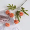 Amazon Diente de León Flor Artificial Ramo Decoración de Escena Crisantemo de Ping Pong de Gama Alta Flores de Boda Flores Falsas