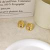 Aretes Transfronterizos Nuevos de Aleación 18k con Textura Plata Esterlina 925 Moda Personalidad Aretes INS Pin de Plata Aretes con Sentido Avanzado