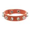 Pulsera de Paraguas de Fila Única con Charm de Llegada Nueva Rock Hip-Hop Cono Remache Pulsera Punk de Moda para Hombres y Mujeres