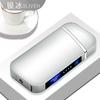 JL319-1 encendedor de carga pantalla de energía a prueba de viento inducción táctil USB dispositivo eléctrico para fumar encendedor de pulso de doble arco