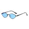 Óculos de Sol Jamie 870 com Armação de Metal Nova, Armação Pequena Fashion com Espelho Decorativo Poligonal, Óculos de Sol Tendência Street Style Europeu e Americano