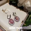Joyería Italiana Vintage Anillo Joya de la Corona Banquete de Bodas Anillo de Zirconia Rosa Color Capullo suit