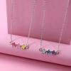 Venta caliente transfronteriza ins BFF buenos amigos lindo colorido estrella de cinco puntas collar para niños collar de regalo para niños