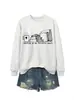 Leer es mi sudadera favorita de Amazon Wish de comercio exterior transfronterizo casual versátil para mujer de otoño e invierno