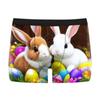 Páscoa Coelho da Páscoa Pintinho Impressão 3D Roupa Íntima Masculina Respirável Tecido de Seda de Leite Cuecas Boxers Boxers