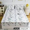 Juego de cama de verano fresco estilo pastoral floral con sábana bajera, colcha individual, funda de almohada, protector de colchón, funda protectora, ropa de cama