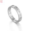 Selfie de celebridad de Internet TikTok con productos estrella pequeña hueca Cielo Estrellado anillo de moda niña pequeña anillo dulce