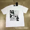 Versão Alta. Erd. Melancólico Rico Segunda Geração Nicho Marca Tendência Verão Americano Algodão Puro Solto Casal Camiseta de Manga Curta
