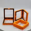 Caja transparente de suspensión de PE para joyería, caja de almacenamiento de joyas, caja de embalaje para anillos, collares, joyas, caja de cajón para regalos, venta al por mayor