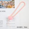 Nova corda criativa para celular corda anti-perdida Boneca dos desenhos animados pulso silicone U disco pingente chaveiro corda de mão curta corrente