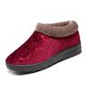 Soporte procesamiento personalizado invierno Beijing zapatos de tela antiguos zapatos de algodón para mujer zapatillas de algodón cálidas y cómodas zapatillas de plataforma zapatos para el hogar
