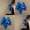 Nuevo Estilo Super Hada Flor Pinza para el Cabello Pinza Lateral Pasador Uso Diario Pinza de Garra de Flor de Tul Accesorio para el Cabello de Alta Gama para la Parte Posterior de la Cabeza