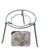 Estante Triangular para Ollas Trípode para Leña Estante Triangular para Estufa de Exterior Ollas y Sartenes Suelo Picnic Barbacoa Puesto Callejero Estante de Almacenamiento Hecho a Mano