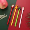 Pluma de gel de dibujos animados navideños alto valor de color actividades navideñas compartir pequeños regalos premios para estudiantes pluma de regalo papelería al por mayor