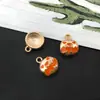 Set Mixto de 21 Accesorios de Aleación Esmaltada DIY Serie de Halloween: Linterna de Calabaza, Sombrero de Diablo, Colgantes para Pendientes