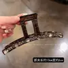 Presilha de Garra Grande de Alta Qualidade Tendência Moda Strass Placa Cheia Presilha de Garra para Mulheres Novo Luxo Leve Acessório de Cabelo Tubarão para Parte de Trás da Cabeça