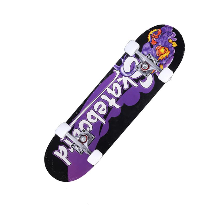 skateboard 紫色PU轮