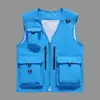 Chaleco de Trabajo para Hombre Exterior Multibolsillos Chaleco de Pesca para Fotógrafo Logo Imprimible Ropa de Trabajo Chaleco de Director