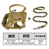 Arnés de pecho táctico para gato, chaleco, cuerda de tracción, anti-rotura, ajustable, para exteriores, anti-escape, cuerda para gato, cadena para perro, perro pequeño