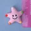 Cara Sonriente Estrella de Cinco Puntas Celebridad de Internet Accesorios DIY para Fundas de Teléfono, Pegamento de Crema, Caja de Papelería Hecha a Mano Creatividad DIY