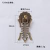 Nova Maçaneta de Gaveta e Porta de Guarda-Roupa Estilo Chinês Maçaneta de Gabinete e Armário de Furo Único Ferragens Atacado Maçaneta de Porta de Gabinete de Latão Retrô