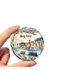 [Hong Kong] Ímã de Geladeira Metálico Comemorativo Personalizado do Ônibus com Marco do Porto de Victoria Tema Alimentício Turismo Cultural e Criativo
