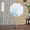 Abanico de Loto con Estilo Chino Tradicional para Verano, Adecuado para Hanfu, Bricolaje Hecho a Mano, Papel de Abanico de Caligrafía Estilo Chino, Papel de Abanico Cultural y Creativo
