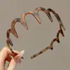 Diadema de Acrílico Otoño e Invierno Lujo Ligero Accesorio para el Cabello Antideslizante Adelgazante Facial Pinza para el Cabello para Mujeres Día del Niño