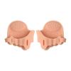 Separador de Dedos do Pé com Cinco Furos para Arco do Pé Silicone Suporte Macio Alívio de Pressão Palmilha Fixa Meio Tamanho Corretor de Dedos