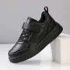 Sapatos Infantis Tênis Brancos para Meninos Primavera e Outono 2026 Crianças Médias e Grandes Tênis de Lona Brancos Estilo Campus para Crianças Tênis Esportivos Resistentes ao Desgaste Antiderrapantes