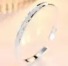 Popular Pulseira de Prata Pura 9999 com Design "Amor à Primeira Vista", Pulseira da Moda Estilo Coreano para Mulheres, Presente de Dia dos Namorados para Namorada