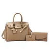 Conjunto de Bolsas Multipeças Bolsa para Sogra Bolsa Feminina Europeia e Americana 2025 Novo Padrão de Crocodilo Bolsa Transversal de Ombro Grande Capacidade Transfronteiriço