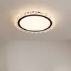 Luz de teto para quarto, luz de estudo com ventilador sem pás, luz de teto com ventilador circular ultrafino estilo glaciar criativo de luxo leve