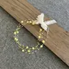 Accesorios para Fotografía de Bebé Flor para la Cabeza de Fotografía de Luna Llena de Bebé Joyería Cuentas Conectadas para Fotos de Bebé Tocado de Perlas para Niños