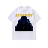 Camiseta antigua de marca de moda europea y americana, hip hop, hip-hop, impresión digital, algodón puro, suelta, de manga corta, para hombres y mujeres, camiseta transfronteriza.