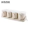 Venta al por mayor de fábrica Suministros de cocina Caja de condimentos de paja de trigo con cuchara, Frascos de condimentos separados, Caja de condimentos creativa