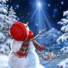Pintura Diamante 5D Natal DIY Diamante Redondo Diamante Completo Natal Chapéu Vermelho Velho Natal Boneco de Neve Árvore de Natal Série Pintura Decorativa