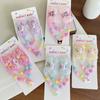 Conjunto de pulseira e colar de contas infantis transfronteiriço lantejoulas de desenho animado gravata borboleta grampo de cabelo meninas acessórios coloridos doces atacado