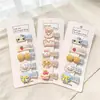 Presilhas Fofas de Bico de Pato Listradas para Crianças, Meninas, Bebês, Conjunto de 5, Presilhas de Cabelo com Esquema de Cores para Jardim de Infância