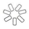 Hebilla cuadrada para caja de anillos, anillo conector, hebilla rectangular CB-0331, anillo cuadrado, acero inoxidable, anillo para bolsa, accesorios de ferretería al por mayor
