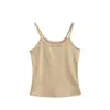 Camisola de Algodón Acanalado para Mujer 2026 con Hermoso Diseño en la Espalda, Nuevo Estilo de Verano, Tirantes Finos Elásticos, Corte Ajustado