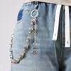 Corrente de Caveira Xiyin Mais Vendida para Calças, Pingente de Âncora de Caveira Versátil e Único, Corrente de Caveira de Camada Única da Moda para Calças