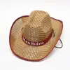 Sombrero de Vaquero Occidental para Hombre, Sombrero de Paja Transpirable con Ala Ancha para Protección Solar de Verano, Sombrero de Sol Jazz para Viajes al Aire Libre