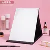 Espejo de maquillaje plegable, alta definición, de escritorio, espejo de tocador de gran tamaño para habitaciones de residencia estudiantil, espejo estilo princesa, espejo compacto portátil con tapa abatible