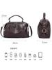 Bolso de Mano Tipo Boston de Alta Venta en Comercio Exterior para Mujer 2026 Nuevo Moda Tendencia Cuero Genuino Bolso Cruzado Bolso de Hombro para Mujer