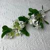 Nova flor lilás casamento flor artificial parede de fundo salão de casamento pendurado decoração macia sensação floral buquê de linha flor artificial