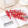Simulación Fruta Roja Pequeña Venta al por Mayor Espuma Flores Artificiales Estudio Ático Hogar Colocación Decoración Fruta de la Fortuna Bayas